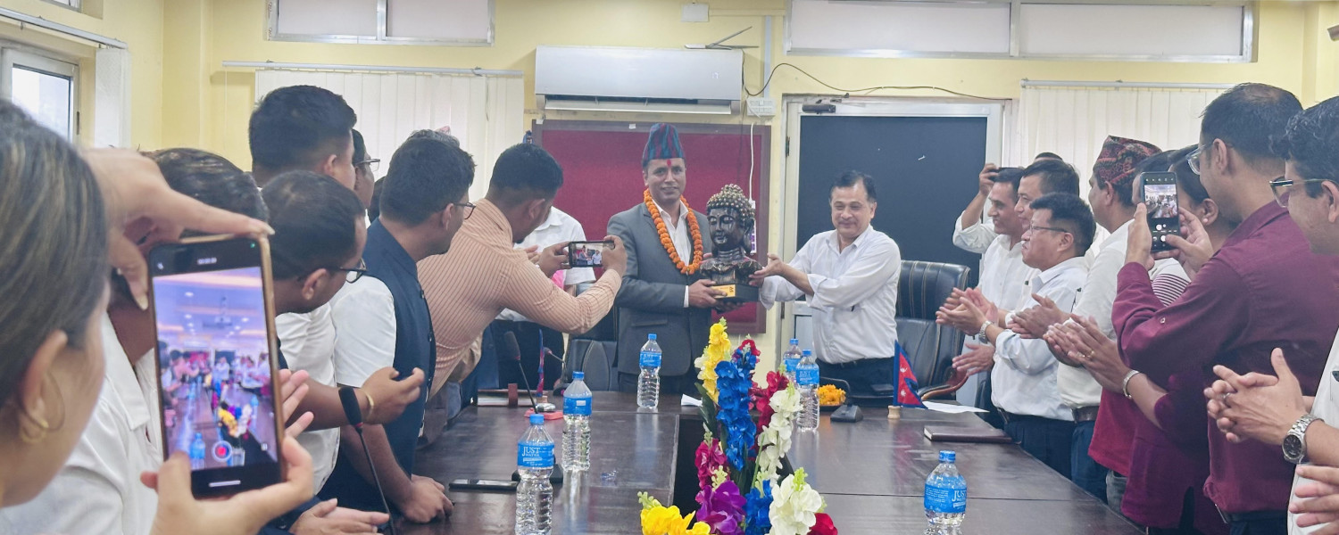 मा. मन्त्री यूवराज दुलाल ज्यूको विदाइ कार्यक्रम